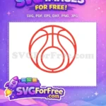 Free Red Lines Free Basketball Sport Free SVG 1 - Instant Download