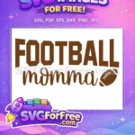 Free Brown Football Free Momma Text Sport Free SVG - Instant Download