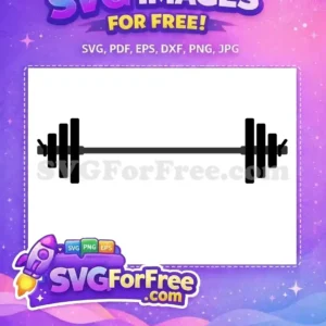 Free Black Barbell Sport Free Weightlifting Training Free SVG