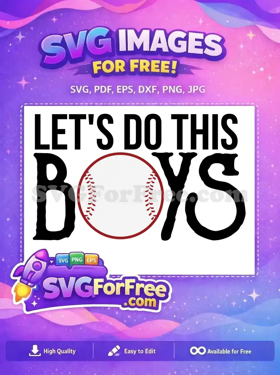 Free Let's Do This Free Baseball Sport Free SVG