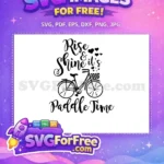 Free Rise Shine Hearts Free Bicycle Ride Paddle Free SVG - Instant Download