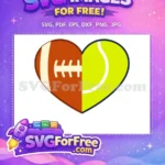 Free Football Texture Free Tennis Ball Sport Free SVG - Instant Download