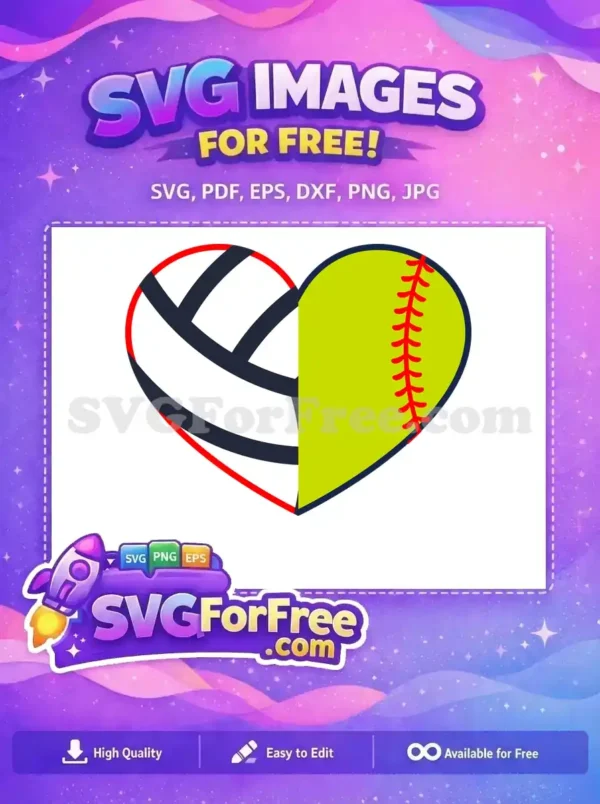 Free Volleyball Detail Free Softball Detail Sport Free SVG