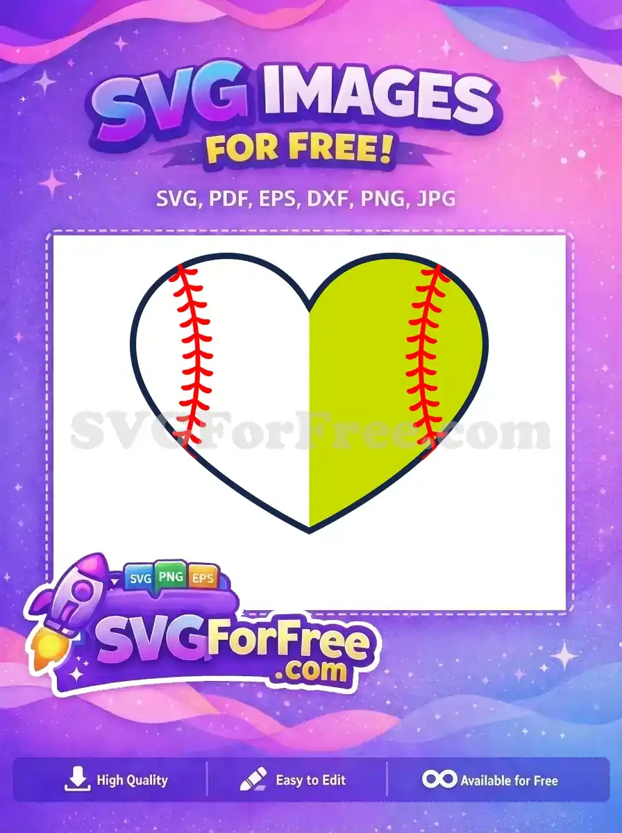 Free White Baseball Free Yellow Softball Sport Free SVG