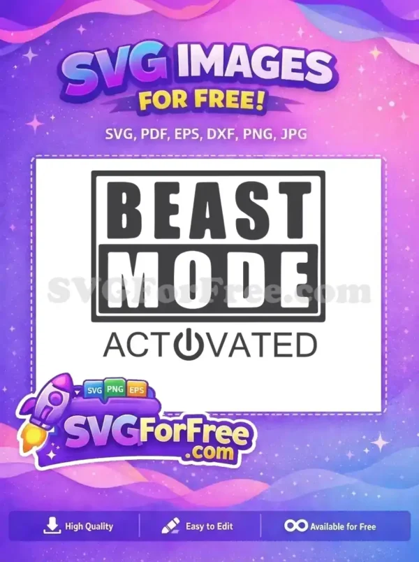 Free Beast Mode Free Activated Power Sport Free SVG