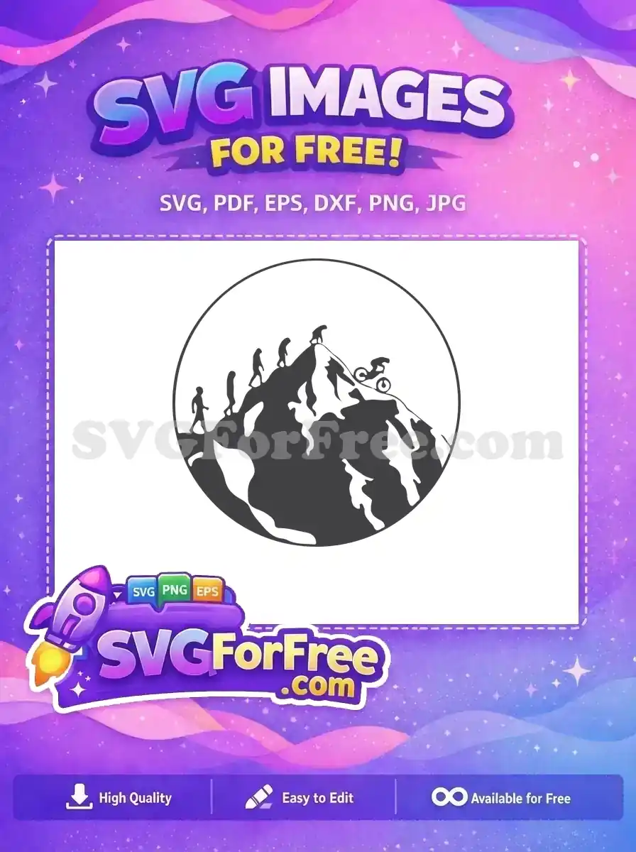 Free Evolution Hike Free Mountain Climb Sport Free SVG