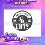 Free Winter Sport Free Ski Lift Funny Slogan Free SVG - Instant Download