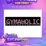 Free Pink Letters Free Gym Quote Sport Free SVG - Instant Download