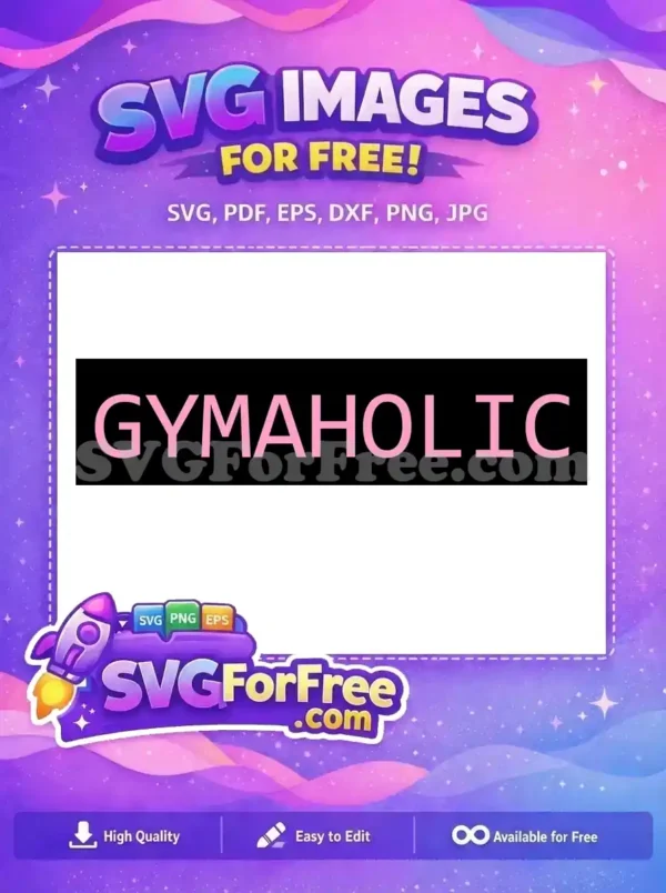 Free Pink Letters Free Gym Quote Sport Free SVG