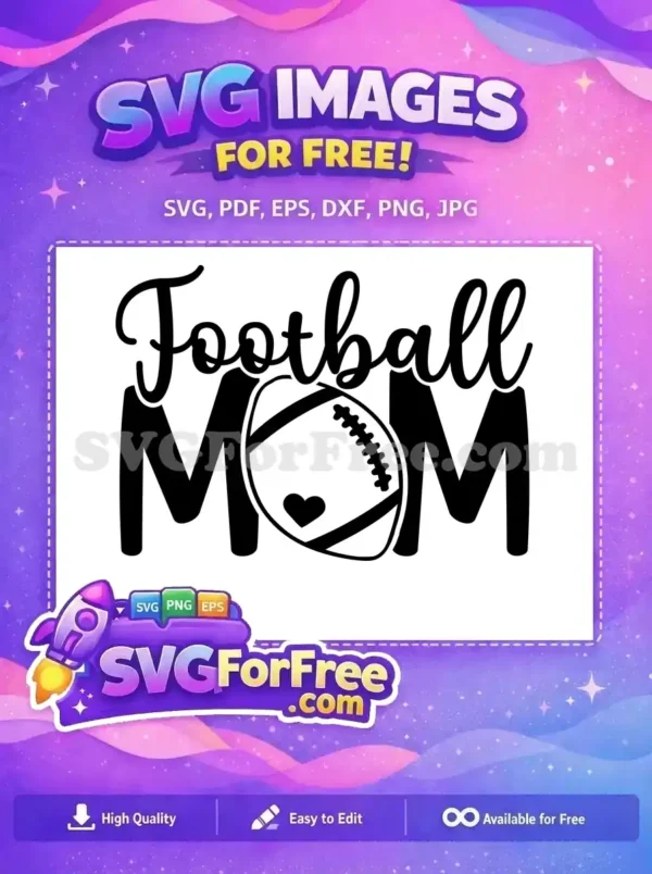 Free Football Mom Free Heart Detail Sport Free SVG Free Football Mom Free Heart Detail Sport Free SVG