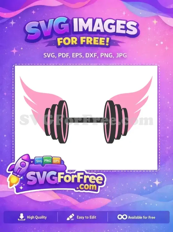 Free Pink Wings Dumbbell Free Sport SVG Free SVG Free Pink Wings Dumbbell Free Sport SVG Free SVG