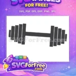 Free Dumbell Sport Free Fitness Gym Free SVG - Instant Download