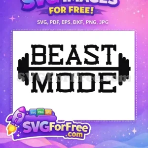 Free Beast Mode Barbell Free Sport Silhouette Workout Free SVG