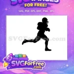 Free Running Back Free Helmet Pads Football Free SVG - Instant Download