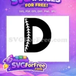 Free Baseball Stitch Free Letter D Sport Free SVG 3 - Instant Download