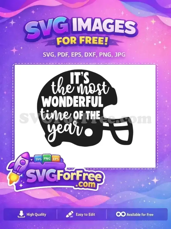 Free Football Helmet Free Wonderful Time Year Christmas Free SVG