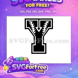 Free Baseball Stitching Letter Free Y Initial Sport Free SVG