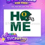 Free Green Helmet Free Yellow O Text Home Free SVG - Instant Download