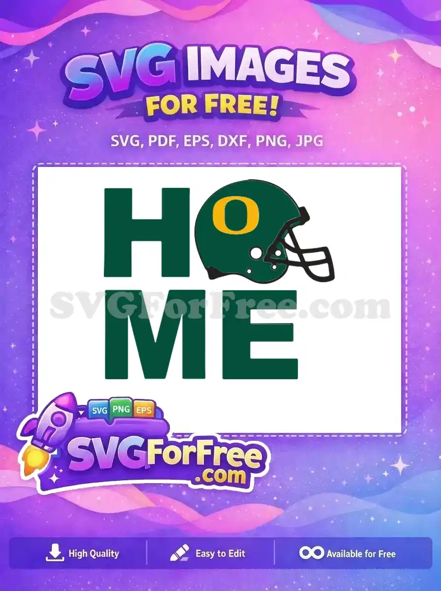 Free Green Helmet Free Yellow O Text Home Free SVG