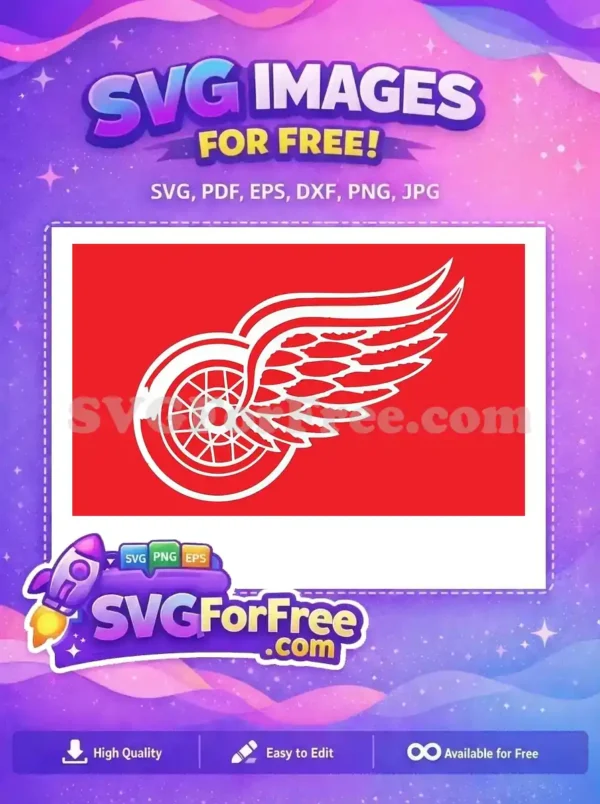 Free Detroit Red Wings Free Hockey Team Logo Free SVG