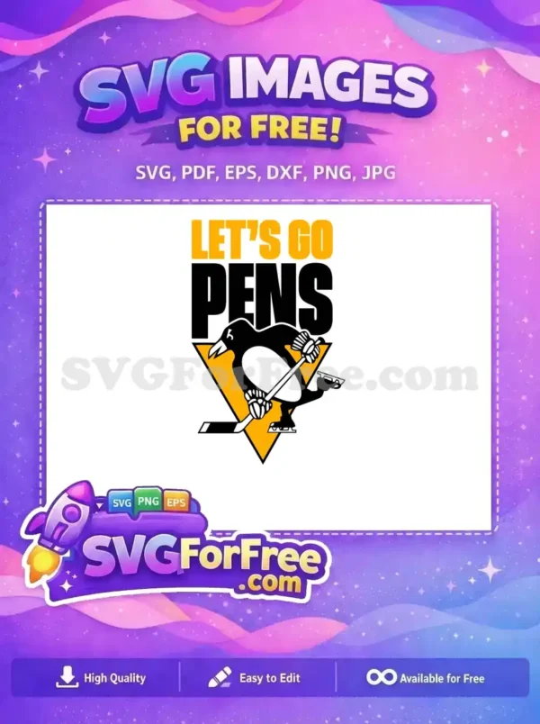 Free Hockey Player Free Penguin Sports Logo Free SVG