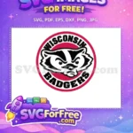 Free Angry Badger Free Mascot Wisconsin Badgers Free SVG - Instant Download