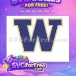 Free Purple Letter W Free Sport Logos Design Free SVG - Instant Download