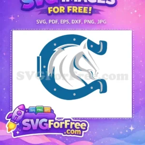Free Blue Horseshoe Free Silver Mane Sport Logos Free SVG Free Blue Horseshoe Free Silver Mane Sport Logos Free SVG