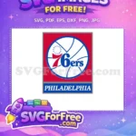 Free Blue White Stars Free Philadelphia 76ers Free SVG - Instant Download