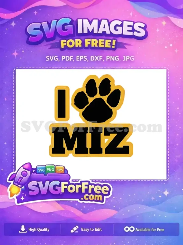 Free Missouri Tigers Paw Free Sport Logos Mizzou Free SVG