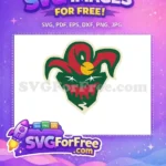 Free Red Hat Free Star Eyes Jester Sport Free SVG - Instant Download