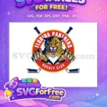 Free Hockey Sticks Free Angry Panther Florida Hockey Free SVG - Instant Download