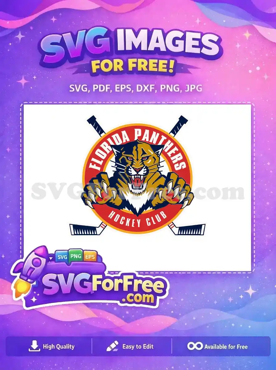 Free Hockey Sticks Free Angry Panther Florida Hockey Free SVG