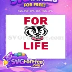 Free Badger Mascot Head Free For Life Sport Logos Free SVG - Instant Download