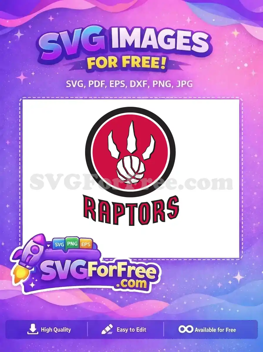 Free Claw Marks Free Basketball Red Raptors Free SVG