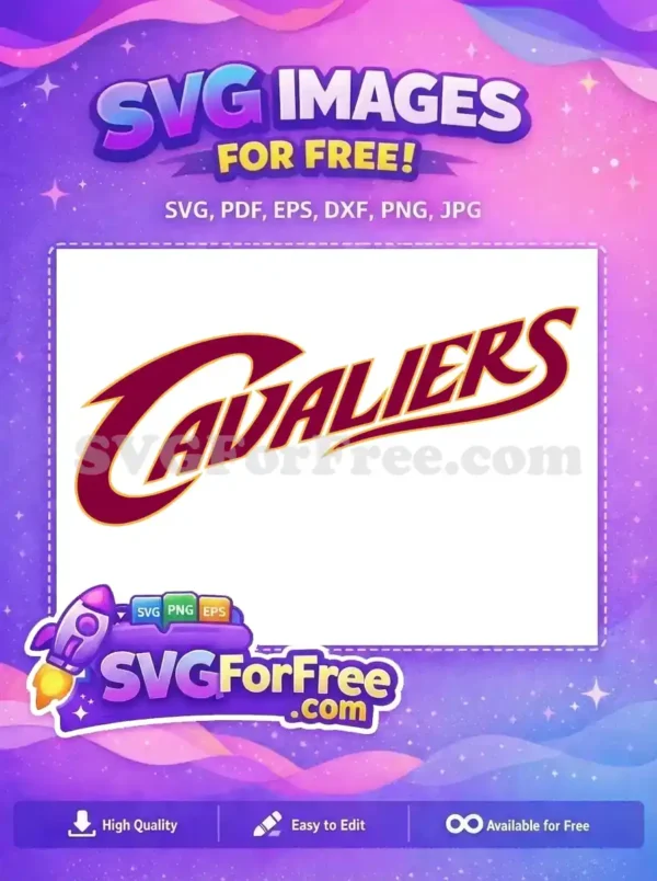 Free Burgundy Cavaliers Free Gold Trim Sport Logos Free SVG Free Burgundy Cavaliers Free Gold Trim Sport Logos Free SVG