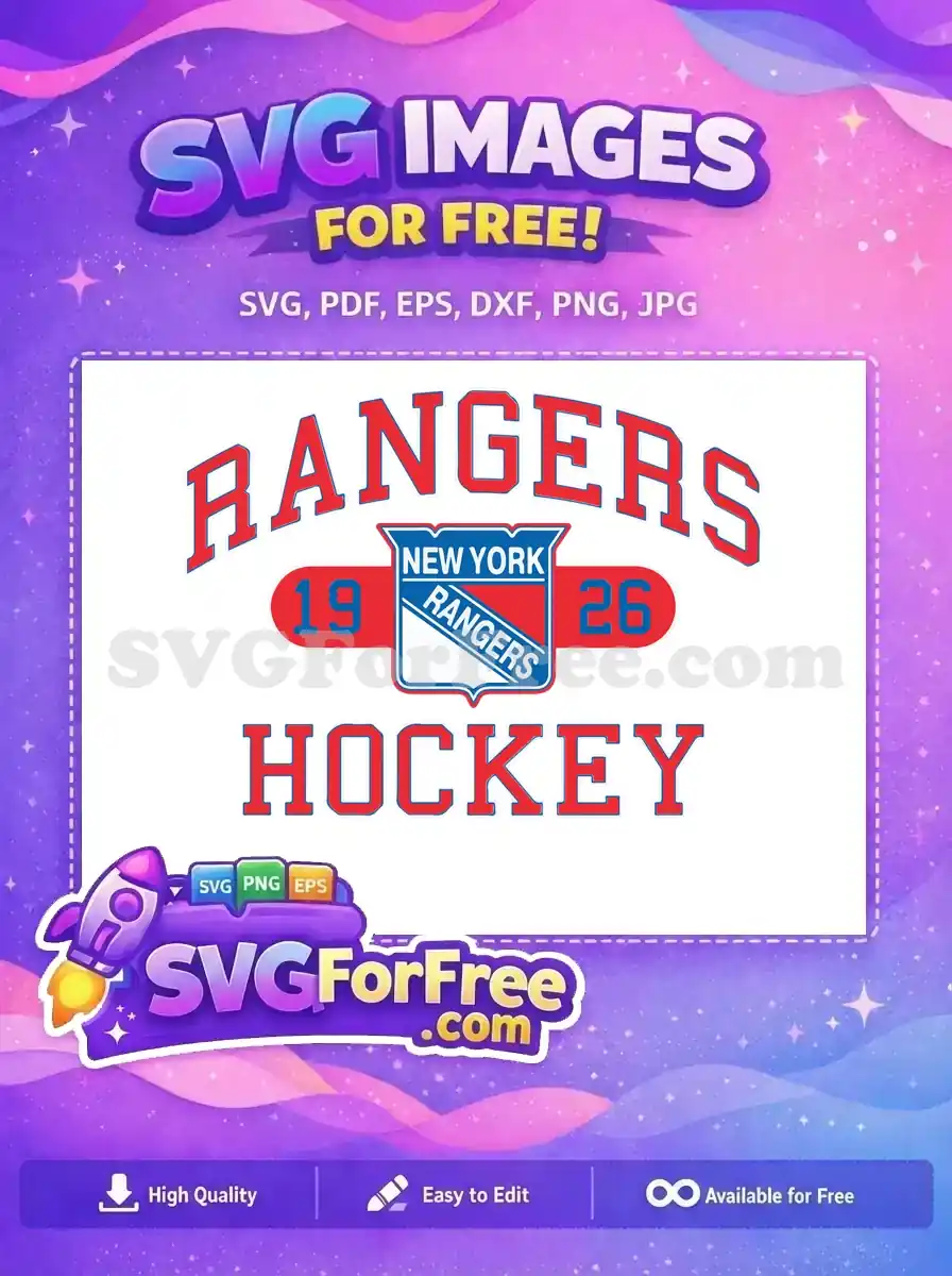 Free Rangers Hockey Free Sport Logos New York Free SVG