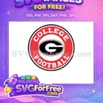Free College Logo Free Football Sport Logos Free SVG - Instant Download