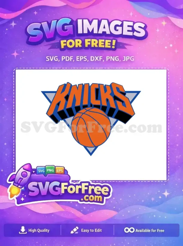 Free Orange Basketball Free New York Knicks Team Free SVG