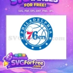 Free Philadelphia 76ers Free Basketball Team Sport Free SVG - Instant Download