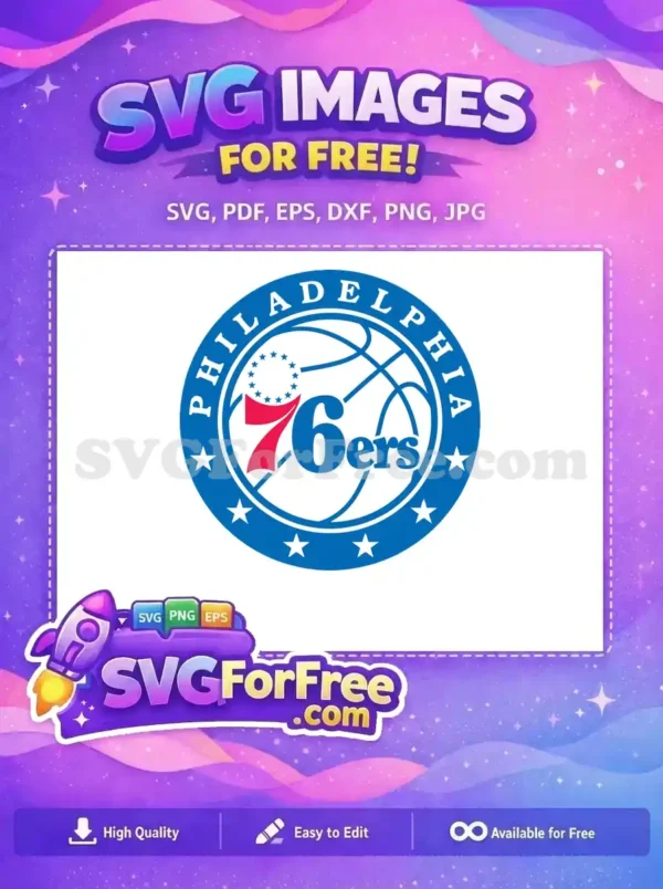 Free Philadelphia 76ers Free Basketball Team Sport Free SVG