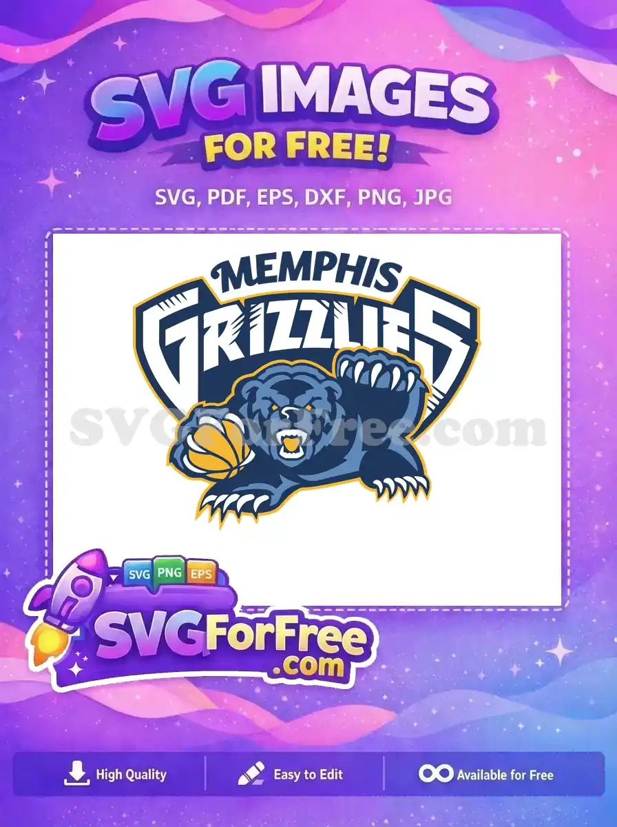 Free Grizzly Bear Free Basketball Memphis Grizzlies Free SVG
