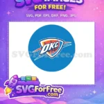 Free OKC Thunder Logo Free Basketball Emblem Sport Free SVG 1 - Instant Download