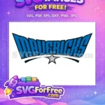 Free Blue Mavericks Free Sport Logos Team Free SVG - Instant Download