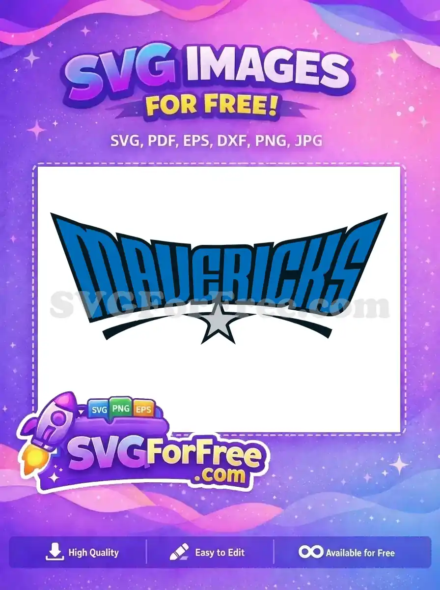 Free Blue Mavericks Free Sport Logos Team Free SVG