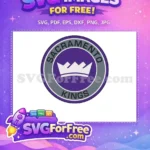Free White Crown Free Purple Gray Sacramento Kings Free SVG - Instant Download