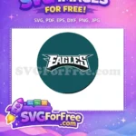 Free Eagles Sport Logo Free Teal Background Philadelphia Free SVG - Instant Download