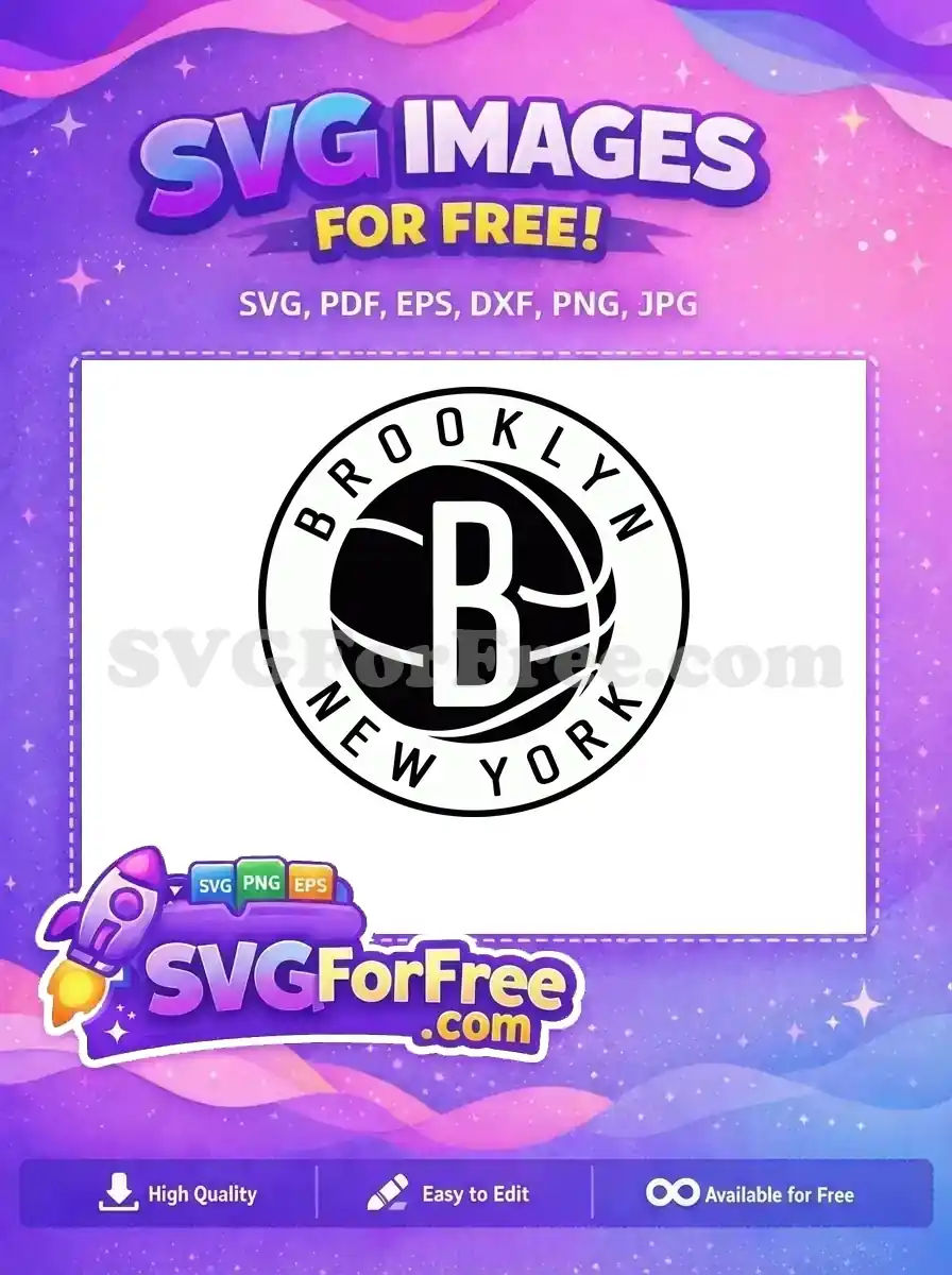 Free Brooklyn Nets Free Basketball Sport Free SVG