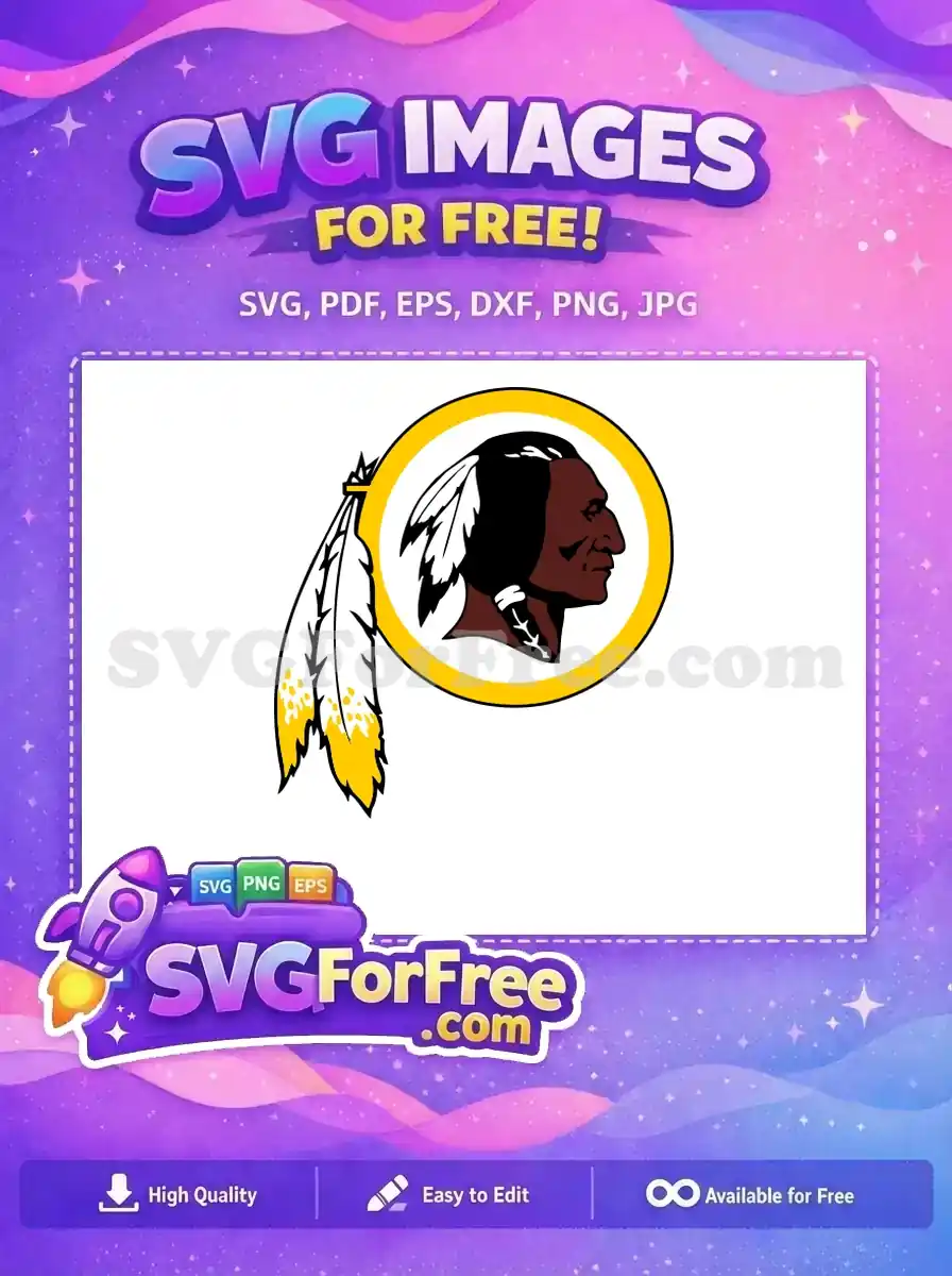 Free Headdress Feathers Free Native American Washington Football Free SVG