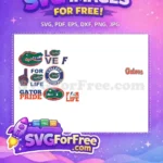 Free Gator Head Free College Football Fan Florida Free SVG - Instant Download